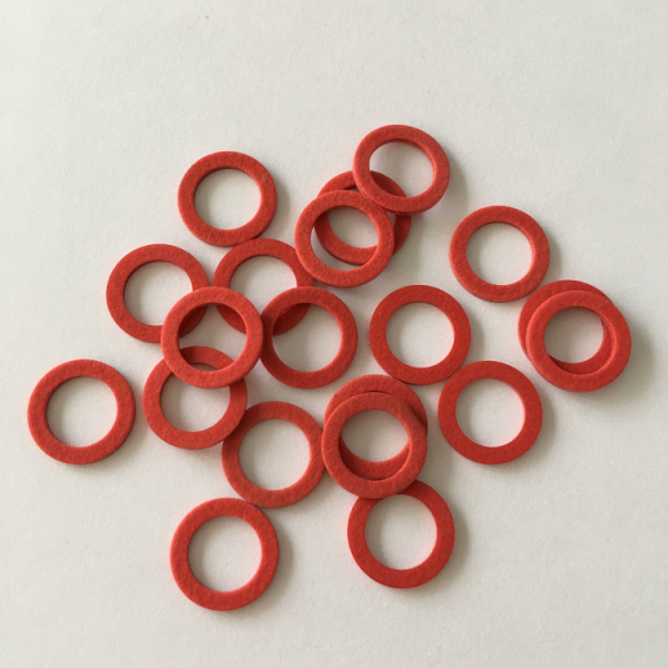 Red Steel Paper Gasket